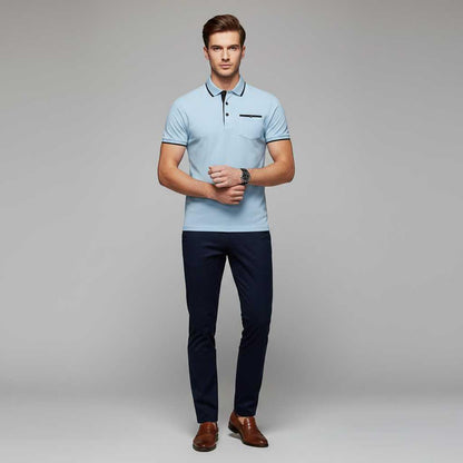 Elegant Men's Polo Shirt | Classic Fit Casual Wear