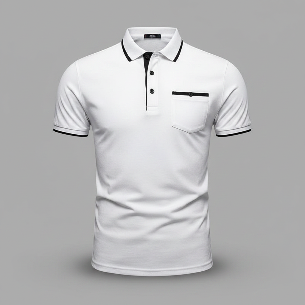 Elegant Men's Polo Shirt | Classic Fit Casual Wear