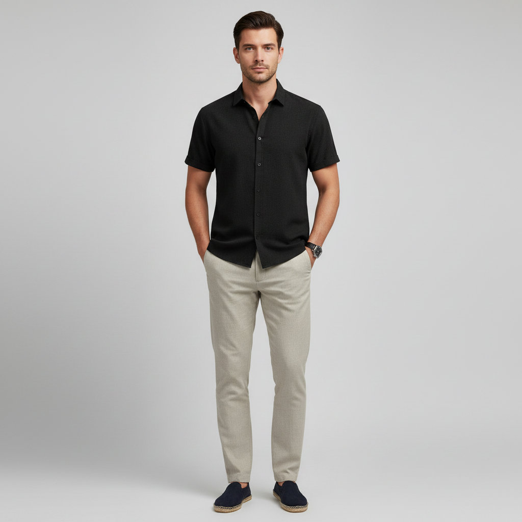 Men's Casual Shirt | Elegant Summer Blouse