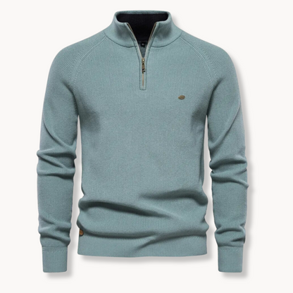 Men's Half Zip Sweater | Slim Fit Knitted Jumper 3
