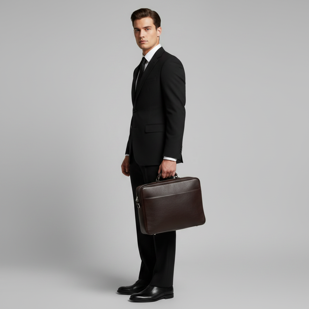 Men's Straight Fit Pleated Trousers | Modern Formal Pants