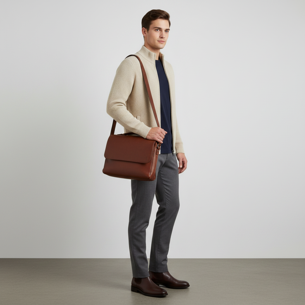 Men's Zip Up Cardigan | Slim Fit Ribbed Knit Sweater